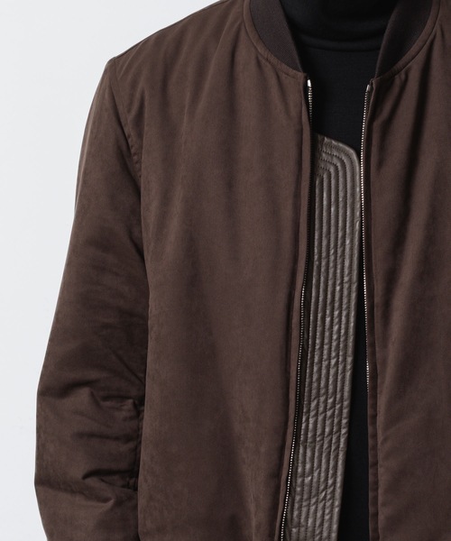 VEIN (ヴェイン)の「シンセティック スエードレザー ボンバーJKT / SYNTHETIC SUEDE LEATHER BOMBER JKT(MA-1・メンズ・ブラウン/ブラック・1/2/3)」の19枚目の写真