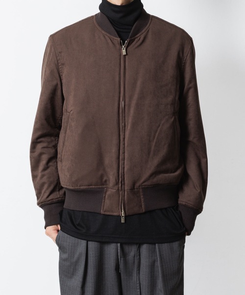 セール】シンセティック スエードレザー ボンバーJKT / SYNTHETIC