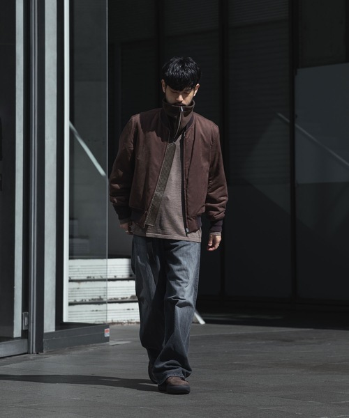 セール】シンセティック スエードレザー ボンバーJKT / SYNTHETIC