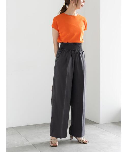 Te chichi（テチチ）の「フレンチスリーブニット（ニット/セーター・レディース・シルバー/ブルー/チャコールグレー/オレンジ/グリーン/ブラウン・F）」の11枚目の写真