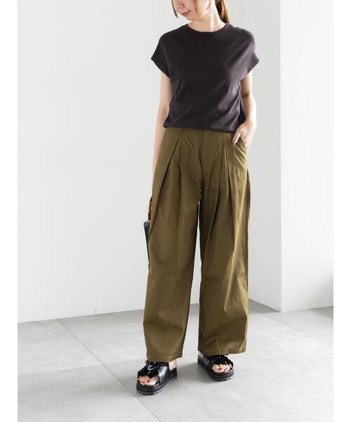 Te chichi（テチチ）の「フレンチスリーブニット（ニット/セーター・レディース・シルバー/ブルー/チャコールグレー/オレンジ/グリーン/ブラウン・F）」の13枚目の写真