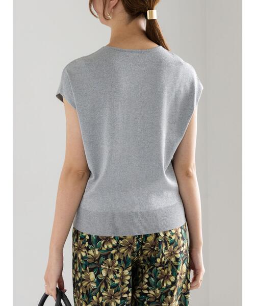 Te chichi（テチチ）の「フレンチスリーブニット（ニット/セーター・レディース・シルバー/ブルー/チャコールグレー/オレンジ/グリーン/ブラウン・F）」の19枚目の写真