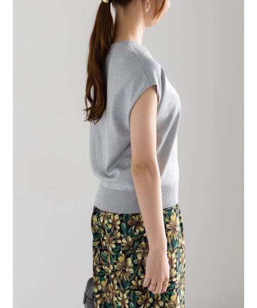 Te chichi（テチチ）の「フレンチスリーブニット（ニット/セーター・レディース・シルバー/ブルー/チャコールグレー/オレンジ/グリーン/ブラウン・F）」の20枚目の写真