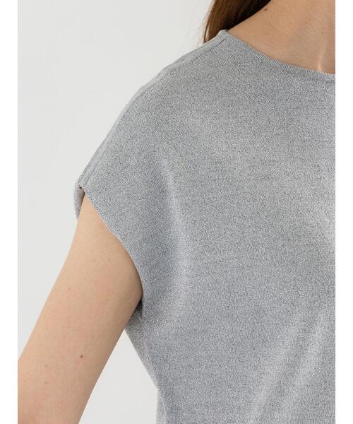 Te chichi（テチチ）の「フレンチスリーブニット（ニット/セーター・レディース・シルバー/ブルー/チャコールグレー/オレンジ/グリーン/ブラウン・F）」の22枚目の写真