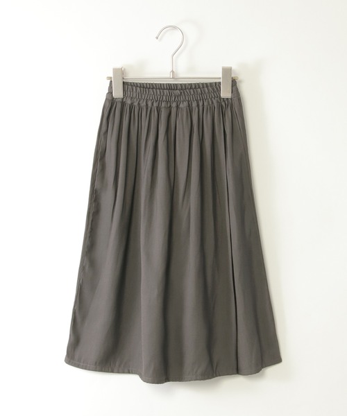 ikka(イッカ)の「【親子コーデ】ボリュームラップスカーチョ(120~160cm)(その他パンツ・キッズ・ブルー/チャコールグレー・120/130/140/150/160)」の2枚目の写真