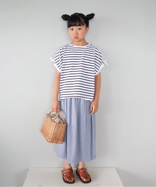 ikka(イッカ)の「【親子コーデ】ボリュームラップスカーチョ(120~160cm)(その他パンツ・キッズ・ブルー/チャコールグレー・120/130/140/150/160)」の15枚目の写真