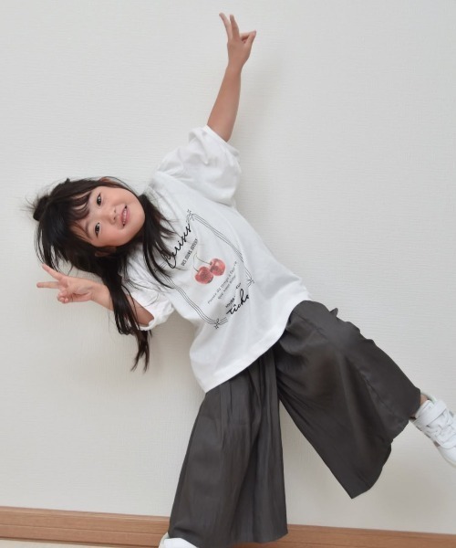 ikka(イッカ)の「【親子コーデ】ボリュームラップスカーチョ(120~160cm)(その他パンツ・キッズ・ブルー/チャコールグレー・120/130/140/150/160)」の19枚目の写真