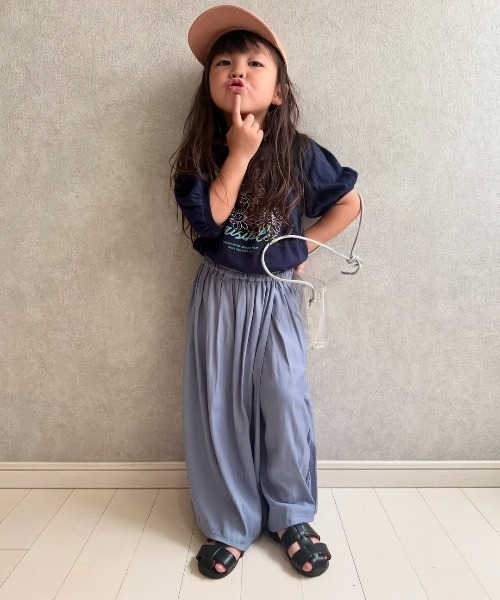 ikka(イッカ)の「【親子コーデ】ボリュームラップスカーチョ(120~160cm)(その他パンツ・キッズ・ブルー/チャコールグレー・120/130/140/150/160)」の21枚目の写真