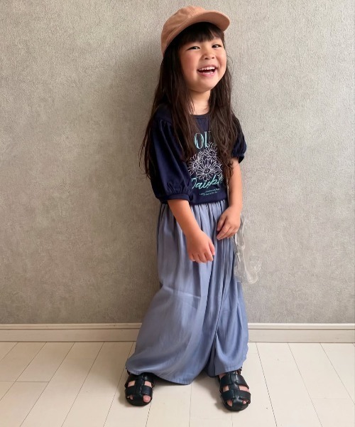 ikka(イッカ)の「【親子コーデ】ボリュームラップスカーチョ(120~160cm)(その他パンツ・キッズ・ブルー/チャコールグレー・120/130/140/150/160)」の22枚目の写真