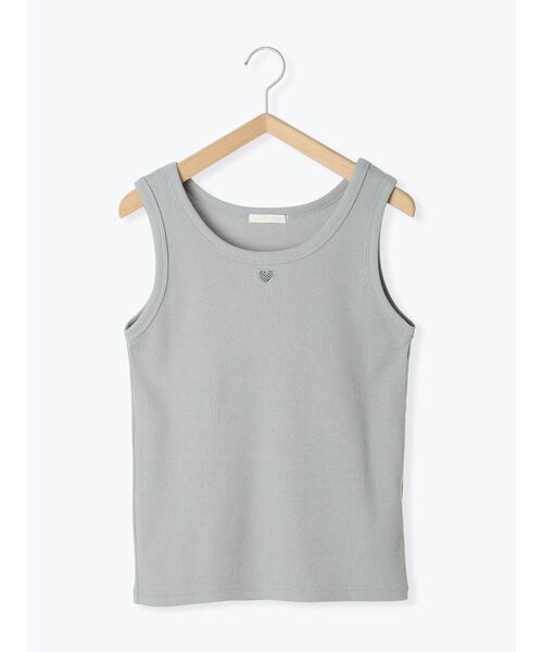ehka sopo（エヘカソポ）の「ハートカットワークタンクトップ（タンクトップ・レディース・モカ/ブラック/サックスブルー/オフホワイト・F）」の17枚目の写真