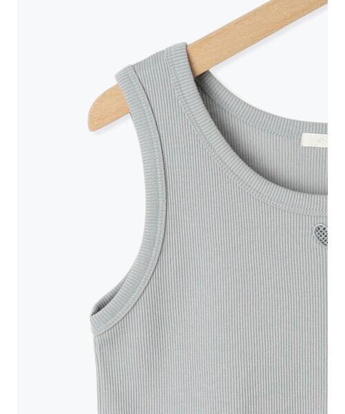 ehka sopo（エヘカソポ）の「ハートカットワークタンクトップ（タンクトップ・レディース・モカ/ブラック/サックスブルー/オフホワイト・F）」の20枚目の写真