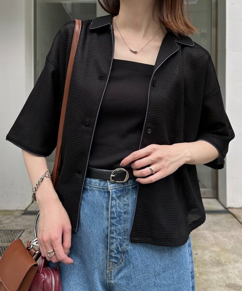 CIAOPANIC TYPY（チャオパニックティピー）の「アソート柄レース開襟シャツ（シャツ/ブラウス・レディース・オフホワイト/ブラウン/ブラック・ONE SIZE）」の19枚目の写真