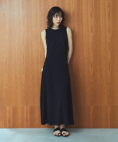 LIENCOEUR（リアンクール）の「フレアカットワンピース（ワンピース・レディース・ブラック/グレー・FREE）」の11枚目の写真