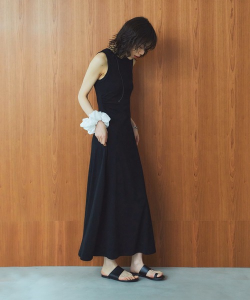 LIENCOEUR（リアンクール）の「フレアカットワンピース（ワンピース・レディース・ブラック/グレー・FREE）」の12枚目の写真