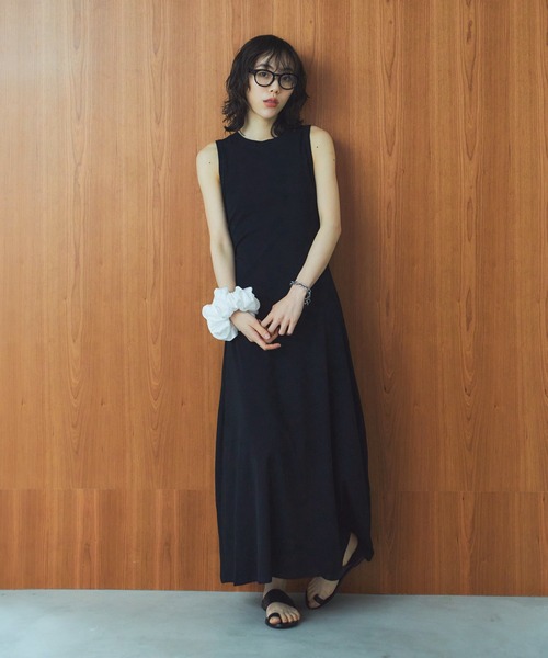 LIENCOEUR（リアンクール）の「フレアカットワンピース（ワンピース・レディース・ブラック/グレー・FREE）」の19枚目の写真