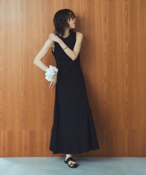 LIENCOEUR（リアンクール）の「フレアカットワンピース（ワンピース・レディース・ブラック/グレー・FREE）」の20枚目の写真