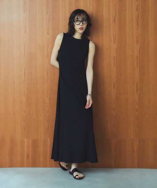 LIENCOEUR（リアンクール）の「フレアカットワンピース（ワンピース・レディース・ブラック/グレー・FREE）」の22枚目の写真