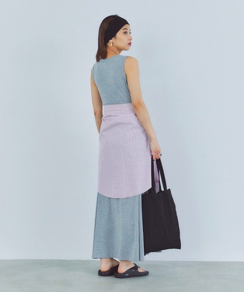 LIENCOEUR（リアンクール）の「フレアカットワンピース（ワンピース・レディース・ブラック/グレー・FREE）」の3枚目の写真