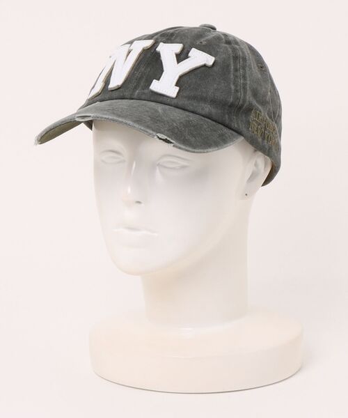 MEMECLE（メメクル）の「【 MEMECLE / メメクル 】ヴィンテージN Yビッグロゴキャップ（キャップ・レディース・チャコール/ピンク/カーキ・FREE）」の21枚目の写真