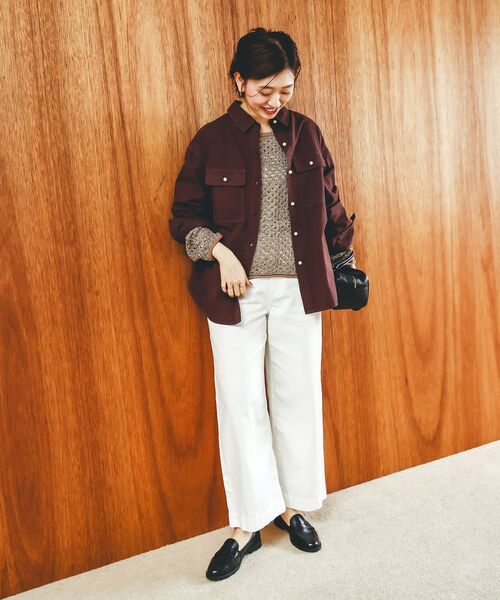 le.coeur blanc（ルクールブラン）の「スパンコールメッシュニットプルオーバー（ニット/セーター・レディース・オフホワイト/キャメル・38）」の22枚目の写真