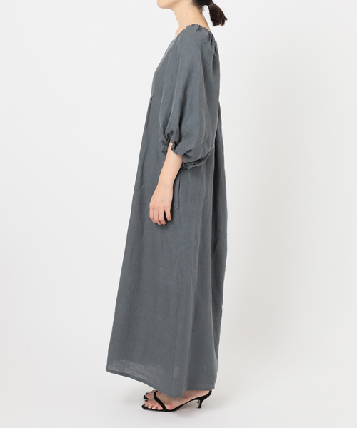 VERMEIL par iena コットンリネンワンピース ブラック 36 VERMEIL par iena コットンリネンワンピース ブラック 36