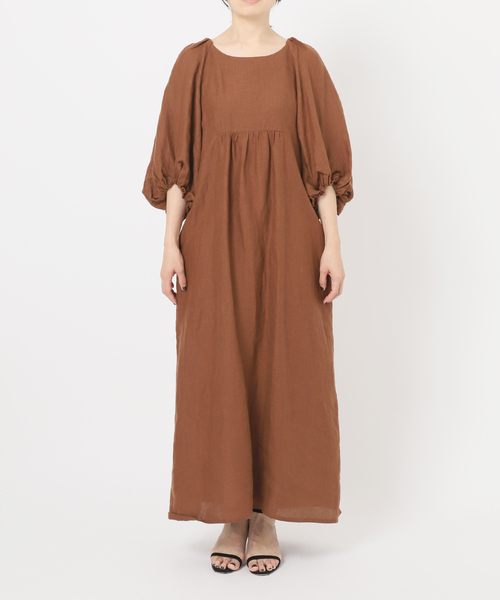 VERMEIL par iena/ヴェルメイユパーイエナ/アシンメトリーワンピ レーヨンシルクツイルアシンメトリーワンピース（ワンピース