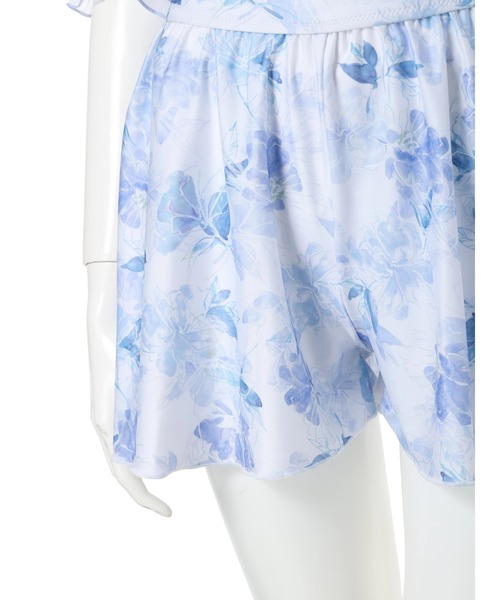 オーガンジー×オフショル水着 スイムウェア 3点セット