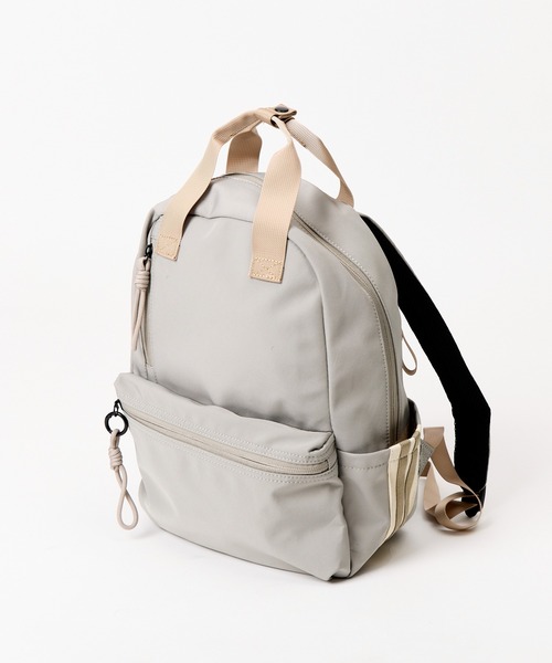 L.R.M(エルアールエム)の「【 L.R.M / エルアールエム 】トラックラインハンドルリュック MMI(バックパック/リュック・レディース・ブラック/アイボリー/グレイッシュベージュ・FREE)」の12枚目の写真