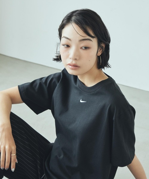 ナイキ（NIKE）（レディース）NSW エッセンシャル ボクシー 半袖Tシャツ DD1238-009 ナイキ スポーツウェア エッセンシャル ウィメンズ ボクシー T