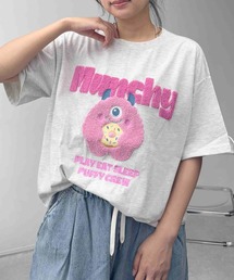AS KNOW AS plus（アズノゥアズプラス）の「●選べるキャラクターデザイン サガラ刺繍半袖Tシャツ（サメ・モンスター・おばけ）（Tシャツ/カットソー）」
