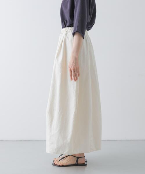 かぐれ（カグレ）の「コットンリネンコクーンスカート（スカート・レディース・ブラック/アイボリー・FREE）」の11枚目の写真