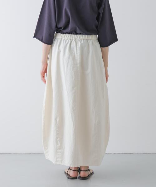 かぐれ（カグレ）の「コットンリネンコクーンスカート（スカート・レディース・ブラック/アイボリー・FREE）」の12枚目の写真
