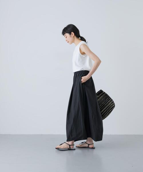 1回着用のみ⭐︎かぐれ　コットンリネンコクーンスカート　ブラック かぐれ｜コットンリネンコクーンスカート | Rakuten Fashion