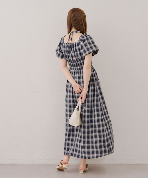 Another Branch olive des olive（アナザーブランチオリーブデオリーブ）の「【ANOTHER BRANCH】ホルター付き袖バルーンワンピ（ワンピース・レディース・ブルー系その他/ブラック/ブラウン系その他/ドット/レッド系その他・FREE）」の22枚目の写真