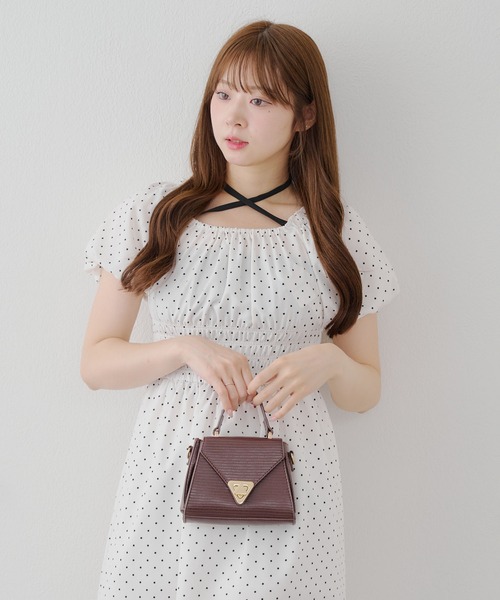 Another Branch olive des olive（アナザーブランチオリーブデオリーブ）の「【ANOTHER BRANCH】ホルター付き袖バルーンワンピ（ワンピース・レディース・ブルー系その他/ブラック/ブラウン系その他/ドット/レッド系その他・FREE）」の15枚目の写真