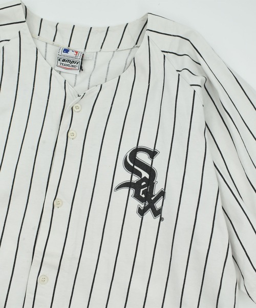 NBA/NFL/NHL/MLB（エヌビーエーエヌエフエルエヌエイチエルエムエルビー）の「【USED】Y2K Campri “MLB Chicago White Sox” ゲームシャツ（シャツ/ブラウス・メンズ・ホワイト・X-LARGE）」の11枚目の写真