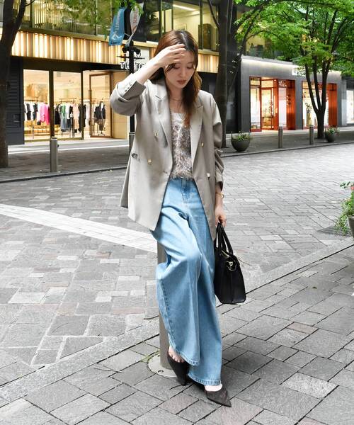 le.coeur blanc（ルクールブラン）の「TORRAZZO DONNAチュール×シャギーニットベスト（ベスト・レディース・ベージュ系その他2/ブラック系その他・38）」の19枚目の写真