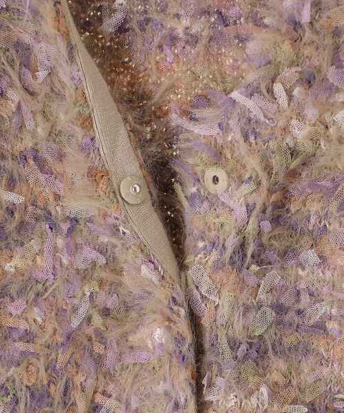 le.coeur blanc（ルクールブラン）の「TORRAZZO DONNAチュール×シャギーニットベスト（ベスト・レディース・ベージュ系その他2/ブラック系その他・38）」の7枚目の写真