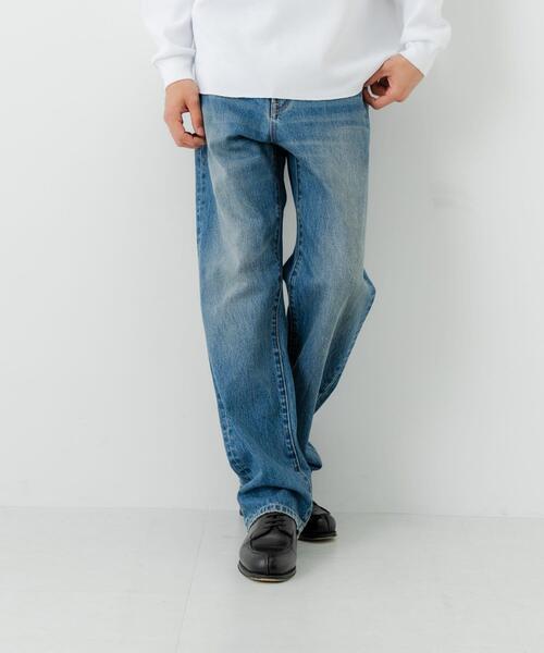 URBAN RESEARCH（アーバンリサーチ）の「13.5oz DENIM STRAIGHT PANTS（デニムパンツ・メンズ・ブラック/ライトインディゴブルー/インディゴブルー・SMALL/MEDIUM/LARGE）」の4枚目の写真