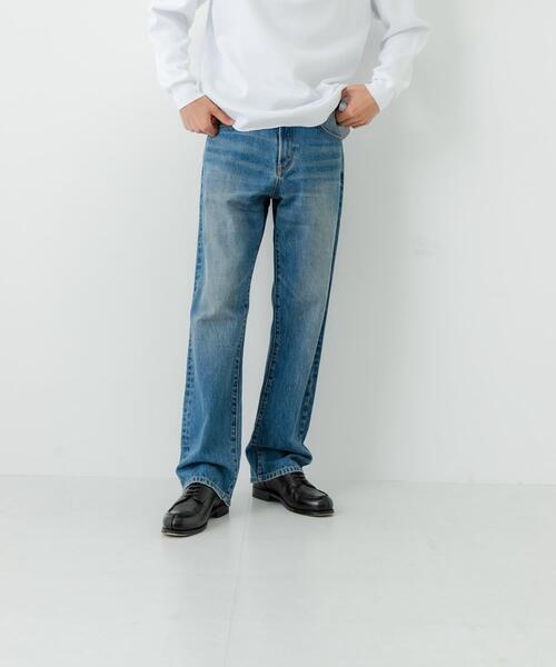 リドム　Straight Heritage Denim Pants　ブラック　黒 Straight Heritage Denim Pantsを使った人気ファッション