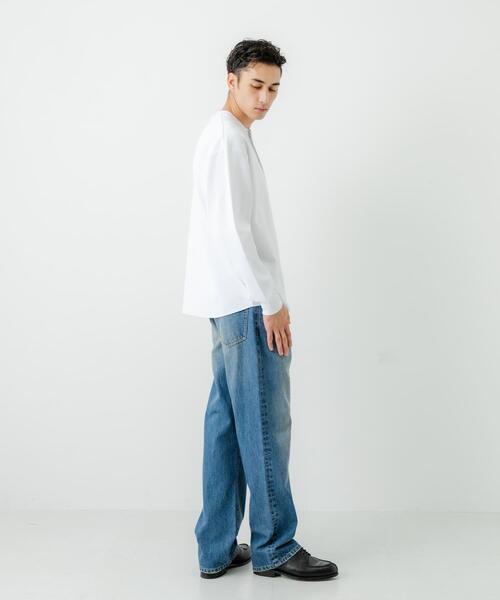 URBAN RESEARCH（アーバンリサーチ）の「13.5oz DENIM STRAIGHT PANTS（デニムパンツ・メンズ・ブラック/ライトインディゴブルー/インディゴブルー・SMALL/MEDIUM/LARGE）」の13枚目の写真