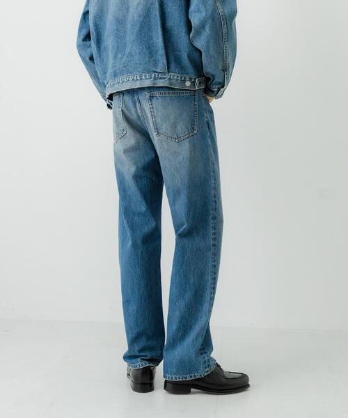 URBAN RESEARCH（アーバンリサーチ）の「13.5oz DENIM STRAIGHT PANTS（デニムパンツ・メンズ・ブラック/ライトインディゴブルー/インディゴブルー・SMALL/MEDIUM/LARGE）」の16枚目の写真