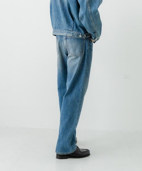 URBAN RESEARCH（アーバンリサーチ）の「13.5oz DENIM STRAIGHT PANTS（デニムパンツ・メンズ・ブラック/ライトインディゴブルー/インディゴブルー・SMALL/MEDIUM/LARGE）」の17枚目の写真