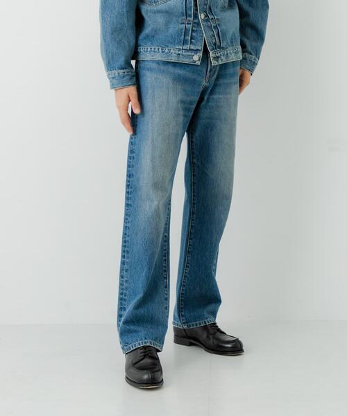URBAN RESEARCH（アーバンリサーチ）の「13.5oz DENIM STRAIGHT PANTS（デニムパンツ・メンズ・ブラック/ライトインディゴブルー/インディゴブルー・SMALL/MEDIUM/LARGE）」の18枚目の写真
