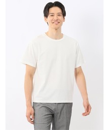【綿混 スラブ天竺】タカキュー クルーネック 半袖 Tシャツ
