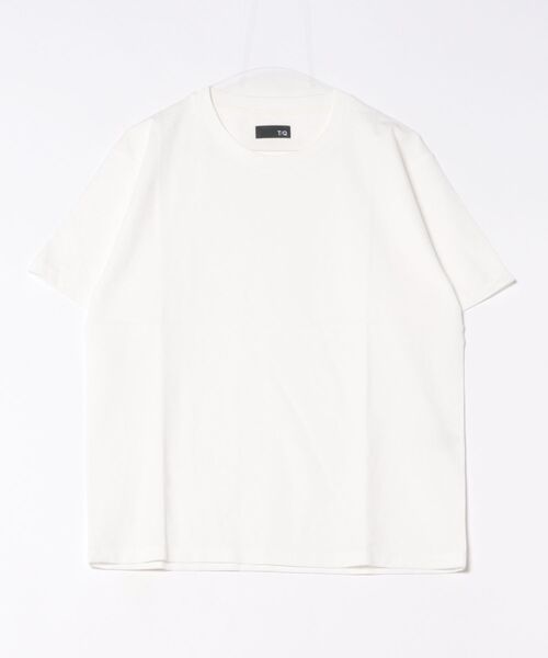 TAKA-Q(タカキュー)の「【綿混 スラブ天竺】タカキュー クルーネック 半袖 Tシャツ(Tシャツ/カットソー・メンズ・ホワイト/ブラック・MEDIUM/LARGE/X-LARGE)」の11枚目の写真