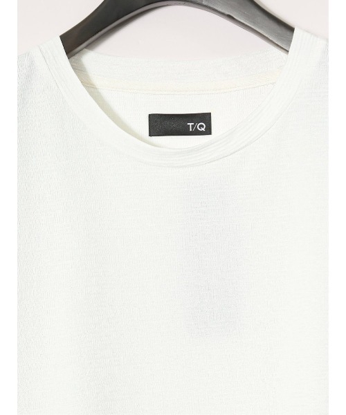TAKA-Q(タカキュー)の「【綿混 スラブ天竺】タカキュー クルーネック 半袖 Tシャツ(Tシャツ/カットソー・メンズ・ホワイト/ブラック・MEDIUM/LARGE/X-LARGE)」の13枚目の写真