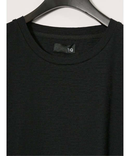 TAKA-Q(タカキュー)の「【綿混 スラブ天竺】タカキュー クルーネック 半袖 Tシャツ(Tシャツ/カットソー・メンズ・ホワイト/ブラック・MEDIUM/LARGE/X-LARGE)」の8枚目の写真