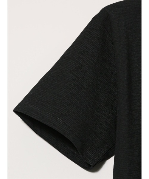 TAKA-Q(タカキュー)の「【綿混 スラブ天竺】タカキュー クルーネック 半袖 Tシャツ(Tシャツ/カットソー・メンズ・ホワイト/ブラック・MEDIUM/LARGE/X-LARGE)」の9枚目の写真