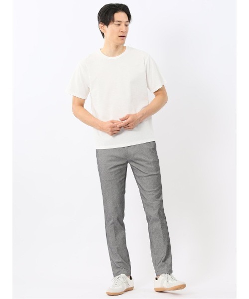 TAKA-Q(タカキュー)の「【綿混 スラブ天竺】タカキュー クルーネック 半袖 Tシャツ(Tシャツ/カットソー・メンズ・ホワイト/ブラック・MEDIUM/LARGE/X-LARGE)」の17枚目の写真